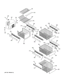 05 - Freezer Shelves parts for Ge Refrigerator PSW23RSWCSS from AppliancePartsPros.com