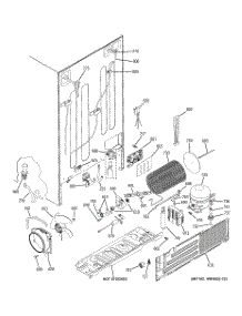 02 - Sealed System & Mother Board parts for Ge Refrigerator PSW23PSSBKSS from AppliancePartsPros.com