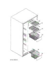 05 - Freezer Shelves parts for Ge Refrigerator PSS29MGMAWW from AppliancePartsPros.com
