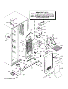 04 - Freezer Section parts for Ge Refrigerator PSC23NGMDBB from AppliancePartsPros.com