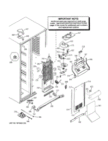 04 - Freezer Section parts for Ge Refrigerator PSW23PSTASS from AppliancePartsPros.com