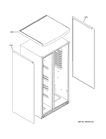 02 - Clad Components parts for Ge Refrigerator PSW26SGPASS from AppliancePartsPros.com