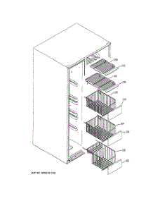 05 - Freezer Shelves parts for Ge Refrigerator PSW26MSRESS from AppliancePartsPros.com