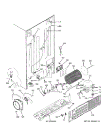 02 - Sealed System & Mother Board parts for Ge Refrigerator PSW26RSWASS from AppliancePartsPros.com