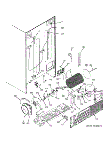 02 - Sealed System & Mother Board parts for Ge Refrigerator PSC23NHPBCC from AppliancePartsPros.com