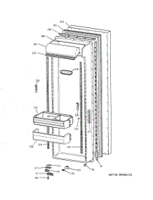 03 - Fresh Food Door parts for Ge Refrigerator ZFSB27DAESS from AppliancePartsPros.com