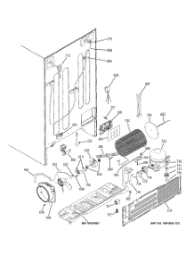 02 - Sealed System & Mother Board parts for Ge Refrigerator PSC23NGPCWW from AppliancePartsPros.com
