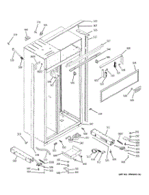 10 - Case Parts parts for Ge Refrigerator ZSGS420DMESS from AppliancePartsPros.com