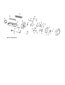 08 - Icemaker Wr30x0318 parts for Ge Refrigerator ZFSB27DYASS from AppliancePartsPros.com