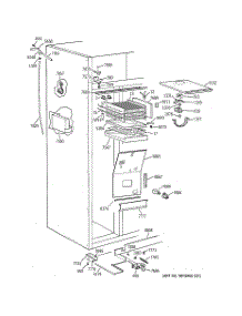 03 - Freezer Section parts for Ge Refrigerator ZISS42NCASS from AppliancePartsPros.com