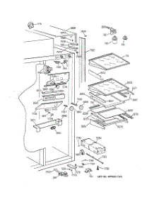 05 - Fresh Food Section parts for Ge Refrigerator ZISS42NCASS from AppliancePartsPros.com