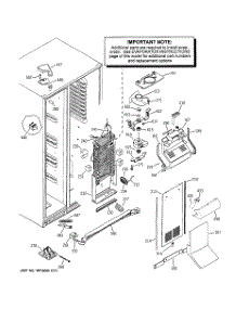 03 - Freezer Section parts for Ge Refrigerator PSG27MISACWW from AppliancePartsPros.com