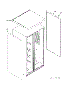 02 - Clad Components parts for Ge Refrigerator PSW26SGNABS from AppliancePartsPros.com