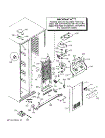 05 - Freezer Section parts for Ge Refrigerator PSW26SGNABS from AppliancePartsPros.com