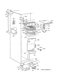03 - Freezer Section parts for Ge Refrigerator ZIS42NYB from AppliancePartsPros.com