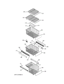 06 - Freezer Shelves parts for Ge Refrigerator PSC23NHNAWW from AppliancePartsPros.com