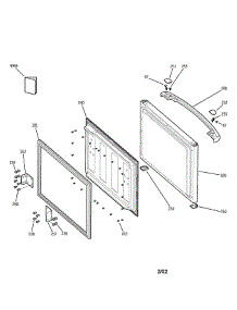 Freezer Door parts for Ge Refrigerator PDS18LBMWW from AppliancePartsPros.com