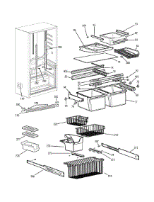 Shelves parts for Ge Refrigerator PDS18LBMWW from AppliancePartsPros.com