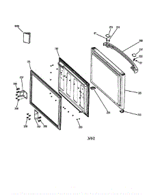 Freezer Door parts for Ge Refrigerator PDS18LMAWW from AppliancePartsPros.com