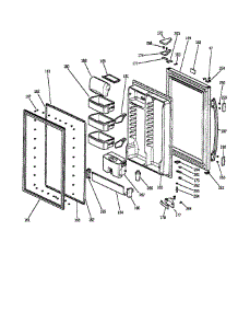 Fresh Food Door parts for Ge Refrigerator PDS18LMAWW from AppliancePartsPros.com