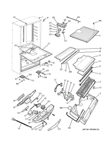 04 - Cabinet parts for Ge Refrigerator PDS18LBMBBB from AppliancePartsPros.com
