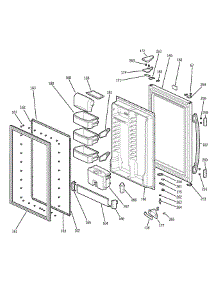 Fresh Food Door parts for Ge Refrigerator PDS18LBMBB from AppliancePartsPros.com
