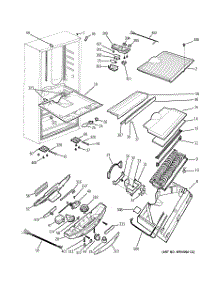 04 - Cabinet parts for Ge Refrigerator PDS18LBMABB from AppliancePartsPros.com