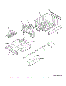Freezer Shelves parts for Ge Refrigerator PFSF5NFZBWW from AppliancePartsPros.com
