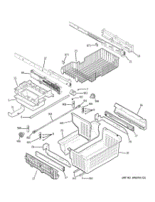 04 - Freezer Shelves parts for Ge Refrigerator PGSS5NFZBSS from AppliancePartsPros.com