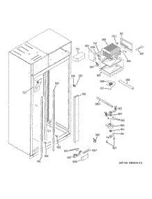 04 - Freezer Section parts for Ge Refrigerator ZISS480DXBSS from AppliancePartsPros.com
