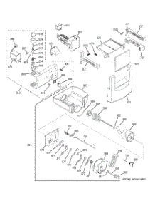 06 - Ice Maker & Dispenser parts for Ge Refrigerator ZISS480DXBSS from AppliancePartsPros.com