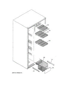 05 - Freezer Shelves parts for Ge Refrigerator GSHF3KGZBCBB from AppliancePartsPros.com