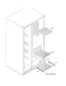 Freezer Shelves parts for Ge Refrigerator GSS23WSTLSS from AppliancePartsPros.com