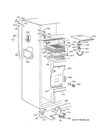 03 - Freezer Section parts for Ge Refrigerator ZISS36NCASS from AppliancePartsPros.com
