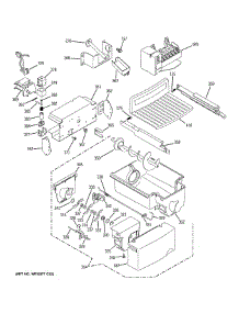 Ice Maker & Dispenser parts for Ge Refrigerator GSS23WSTLSS from AppliancePartsPros.com