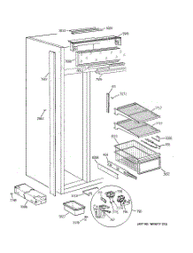 04 - Freezer Section parts for Ge Refrigerator ZISS48DCBSS from AppliancePartsPros.com