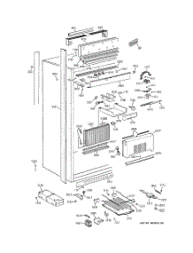 02 - Cabinet parts for Ge Refrigerator ZIRS36NMFLH from AppliancePartsPros.com