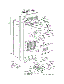 02 - Cabinet parts for Ge Refrigerator ZIRS36NMARH from AppliancePartsPros.com