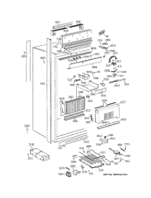 02 - Cabinet parts for Ge Refrigerator ZIRS36NMERH from AppliancePartsPros.com