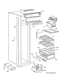 04 - Freezer Section parts for Ge Refrigerator ZISS48NAASS from AppliancePartsPros.com