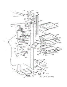 05 - Fresh Food Section parts for Ge Refrigerator ZISS48NAASS from AppliancePartsPros.com
