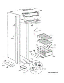 04 - Freezer Section parts for Ge Refrigerator ZISS42DCBSS from AppliancePartsPros.com