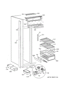04 - Freezer Section parts for Ge Refrigerator ZISS48DCASS from AppliancePartsPros.com