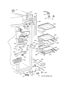 06 - Fresh Food Section parts for Ge Refrigerator ZISS48DCASS from AppliancePartsPros.com