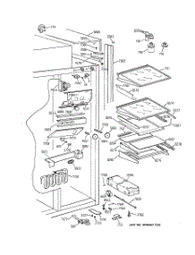 06 - Fresh Food Section parts for Ge Refrigerator ZISS42DCBSS from AppliancePartsPros.com