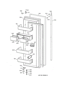 02 - Fresh Food Door parts for Ge Refrigerator ZISS42NAASS from AppliancePartsPros.com