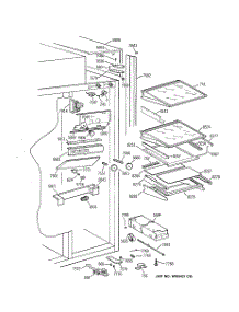 05 - Fresh Food Section parts for Ge Refrigerator ZISS42NAASS from AppliancePartsPros.com