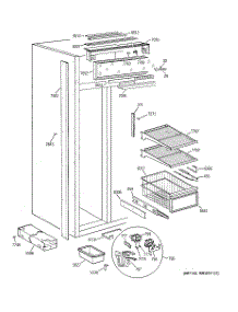 04 - Freezer Section parts for Ge Refrigerator ZISS36DCBSS from AppliancePartsPros.com