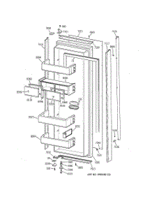 02 - Fresh Food Door parts for Ge Refrigerator ZISS48DYASS from AppliancePartsPros.com
