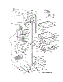 06 - Fresh Food Section parts for Ge Refrigerator ZISS36DCBSS from AppliancePartsPros.com